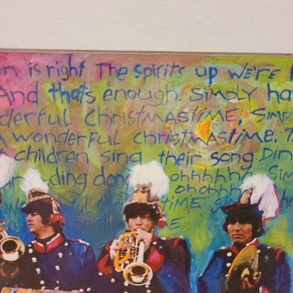 Beatles Xmas Memorabilia,"Christmastime" Art Print - Picture 5 of 5